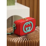 GUCCI box bag high-level color contrast design #658230
