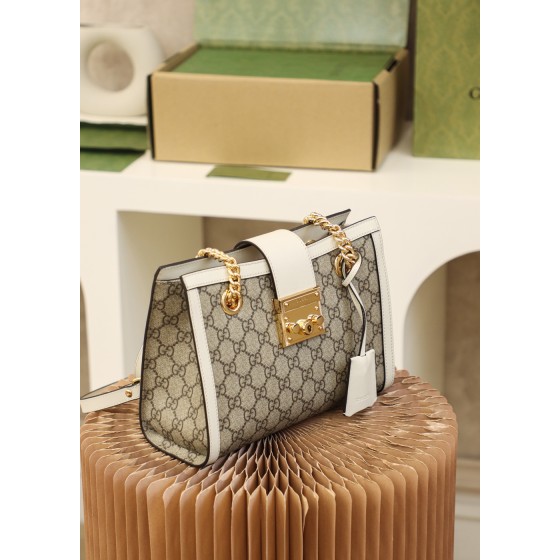 GUCCI 𝐏𝐚𝐝𝐥𝐨𝐜𝐤 series trumpet original leather #498156