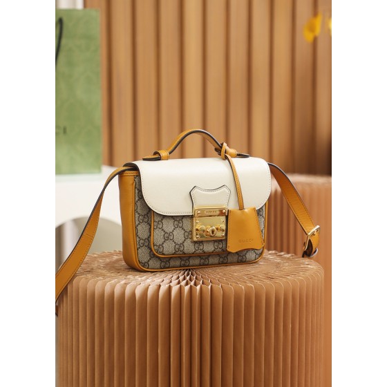 GUCCI 𝐩𝐚𝐝𝐥𝐨𝐜𝐤 small lock postman bag #658487