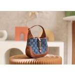 GUCCI 𝙅𝙖𝙘𝙠𝙞𝙚 1961 𝙈𝙞𝙣𝙞Retro Denim Series Original Leather #637092