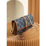 GUCCI 𝙅𝙖𝙘𝙠𝙞𝙚 𝟭𝟵𝟲𝟭 series original leather #652681# denim