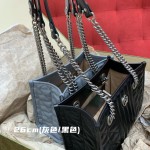 GUCCI marmont geometric series (shopping bag grey/black)#681483