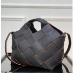 LOEWE Woven Basket Gingham Bag #10118