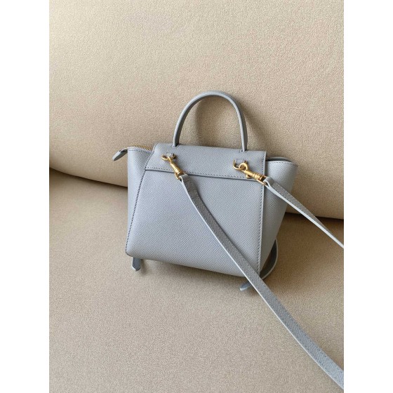 𝐂𝐞𝐥𝐢𝐧𝐞 𝐛𝐞𝐥𝐭 𝐩𝐢𝐜𝐨 𝟏𝟔𝐜𝐦 Grained Calfskin Bag