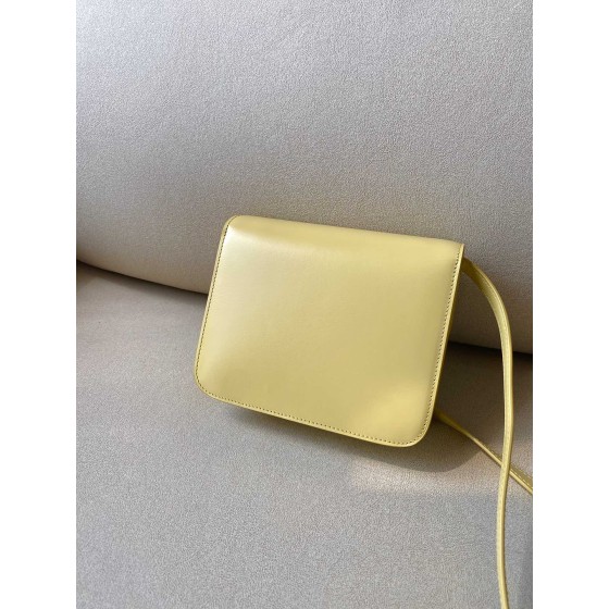 𝐂𝐞𝐥𝐢𝐧𝐞 Box Teen bag in polished calfskin