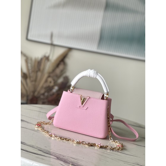 𝐋𝐎𝐔𝐈𝐒 𝐕𝐔𝐈𝐓𝐓𝐎𝐍 M22375 Pink Colorblock Enamel Flower Chain