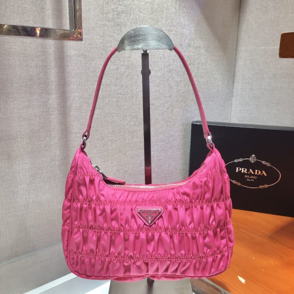 𝐏𝐑𝐀𝐃𝐀 nylon crinkle Hobo underarm bag
