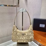 𝐏𝐑𝐀𝐃𝐀 nylon crinkle Hobo underarm bag