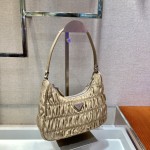 𝐏𝐑𝐀𝐃𝐀 nylon crinkle Hobo underarm bag