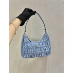 𝐏𝐑𝐀𝐃𝐀 nylon crinkle Hobo underarm bag