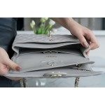 𝐂𝐇𝐀𝐍𝐄𝐋 Classic Flap France 🇫🇷 𝐇𝐇 𝐚𝐚𝐬 Original Caviar 🐂 Washed Tire Ox Medium 🐘 Dark Grey