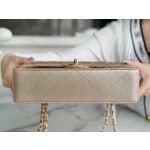 𝐂𝐇𝐀𝐍𝐄𝐋 Classic Flap France 🇫🇷 𝐇𝐇 𝐚𝐚𝐬 Original Caviar 🐂 Washed Tire Ox Medium 🐘Illusion champagne gold