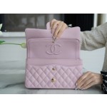 𝐂𝐇𝐀𝐍𝐄𝐋 Classic Flap France 🇫🇷 𝐇𝐇 𝐚𝐚𝐬 Original Caviar 🐂 Washed Tire Ox Medium 🐘Cherry Blossom Powder