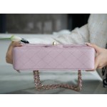 𝐂𝐇𝐀𝐍𝐄𝐋 Classic Flap France 🇫🇷 𝐇𝐇 𝐚𝐚𝐬 Original Caviar 🐂 Washed Tire Ox Medium 🐘Cherry Blossom Powder