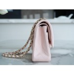 𝐂𝐇𝐀𝐍𝐄𝐋 Classic Flap France 🇫🇷 𝐇𝐚𝐚𝐬 Original Caviar🐂|Original Lychee Pattern🐂 Medium 🌸 Cherry Blossom Pink