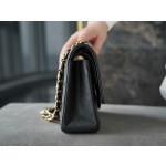 𝐂𝐇𝐀𝐍𝐄𝐋 Classic Flap France 🇫🇷 𝐇𝐚𝐚𝐬 Original Caviar🐂|Original Caviar🐂 Medium Black Gold🖤