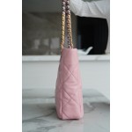 𝗖𝗛𝗔𝗡𝗘𝗟 𝟮𝟮𝗕 19𝑩𝑨𝑮 𝑻𝒐𝒕𝒆 Italy 🇮🇹 Level 1 [Box] Lambskin 🐑 Genuine Leather Cherry Blossom Pink