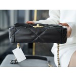 𝗖𝗛𝗔𝗡𝗘𝗟 ❶❾ 𝗕𝗔𝗚 Original lambskin series ❥ Genuine leather ❥ Medium ❥ Classic black