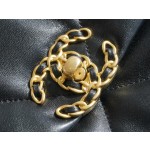 𝗖𝗛𝗔𝗡𝗘𝗟 ❶❾ 𝗕𝗔𝗚 Original lambskin series ❥ Genuine leather ❥ Medium ❥ Classic black