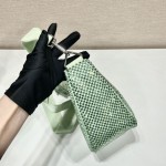 𝐏𝐑𝐀𝐃𝐀 Triangle bag with glitter diamonds 1BH190