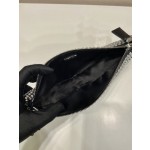 𝐏𝐑𝐀𝐃𝐀 Triangle bag with glitter diamonds 1BH190