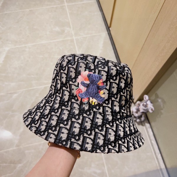 [DIOR Dior] 2023 spring and summer classic old flower fisherman hat