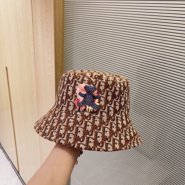 [DIOR Dior] 2023 spring and summer classic old flower fisherman hat
