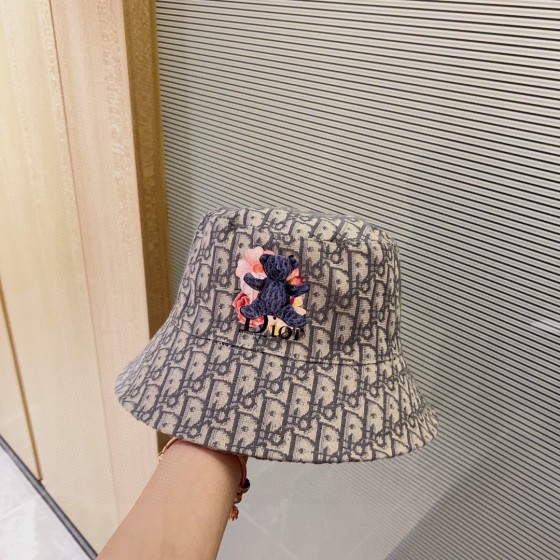 [DIOR Dior] 2023 spring and summer classic old flower fisherman hat