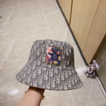 [DIOR Dior] 2023 spring and summer classic old flower fisherman hat