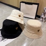 [DIOR Dior] 2023 spring and summer simple heart-shaped logo fisherman hat