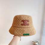 CELINE 2023 new Arc de Triomphe fisherman hat bucket hat