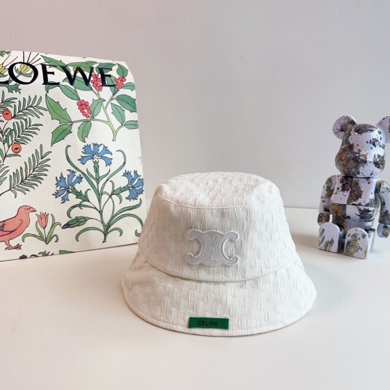 CELINE 2023 new Arc de Triomphe fisherman hat bucket hat