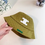 CELINE 2023 new Arc de Triomphe fisherman hat bucket hat