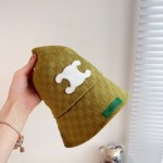 CELINE 2023 new Arc de Triomphe fisherman hat bucket hat