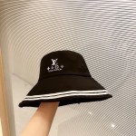【LV】2023 New Color Matching Edge Big Brim Fisherman Hat