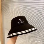 【LV】2023 New Color Matching Edge Big Brim Fisherman Hat