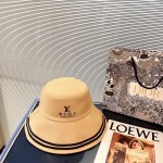 【LV】2023 New Color Matching Edge Big Brim Fisherman Hat