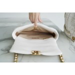 𝗖𝗛𝗔𝗡𝗘𝗟 ❶❾ 𝗕𝗔 𝗚 Original lambskin series ❥ Genuine leather ❥ Small ❥ Snow White 👰‍♀️