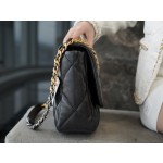 𝗖𝗛𝗔𝗡𝗘𝗟 ❶❾ 𝗕𝗔𝗚 Original Lambskin Series ❥ Genuine Leather ❥𝒎𝒂𝒙𝒍𝒍 Large ❥ Classic Black