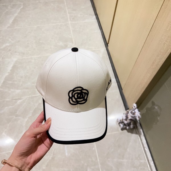 [CHANEL Chanel] 2023 new style embroidered baseball cap