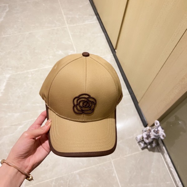 [CHANEL Chanel] 2023 new style embroidered baseball cap