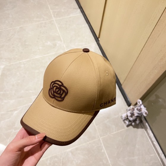 [CHANEL Chanel] 2023 new style embroidered baseball cap