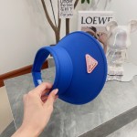 [PRADA Prada] 2023 summer new ice silk sun visor empty top hat