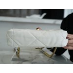 𝗖𝗛𝗔𝗡𝗘𝗟 ❶❾ 𝗕𝗔𝗚 Original Lambskin Series ❥ Genuine Leather ❥ Small ❥ Fairy White 💭