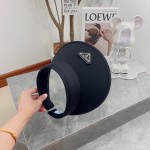 [PRADA Prada] 2023 summer new ice silk sun visor empty top hat