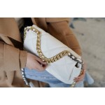 𝗖𝗛𝗔𝗡𝗘𝗟 ❶❾ 𝗕𝗔 𝗚 Original lambskin series ❥ Genuine leather ❥ Medium ❥ Fairy white ☁️ੈ✩‧₊˚