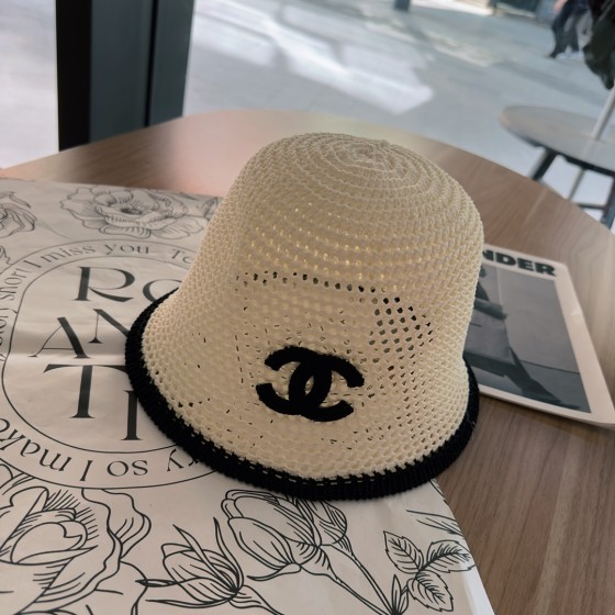 [Chanel Chanel] 2023 new hollow small fragrant wind fisherman hat