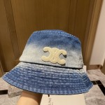 [Celine] 2023 new denim old fisherman hat