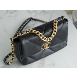 𝗖𝗛𝗔𝗡𝗘𝗟 ❶❾ 𝗕𝗔𝗚 Original Sheepskin Series ❥ Genuine Leather ❥ Small ❥ Classic Black