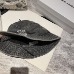 [Loewe Luo Yiwei] 2023 new denim old fisherman hat